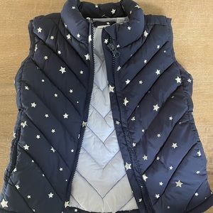 Girl’s XS Gap navy puffy vest